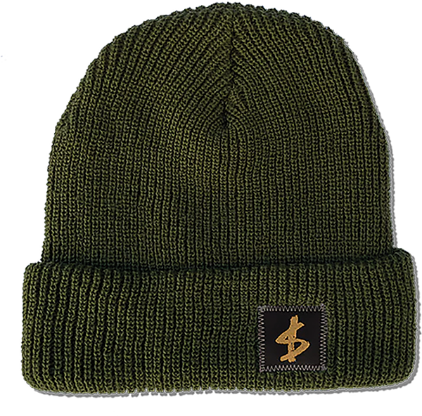 SLAVE STANDARD LABEL BASIC BEANIE SURPLUS GREEN