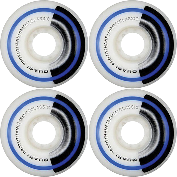 Quasi class wheel 56mm white x4 skateboards